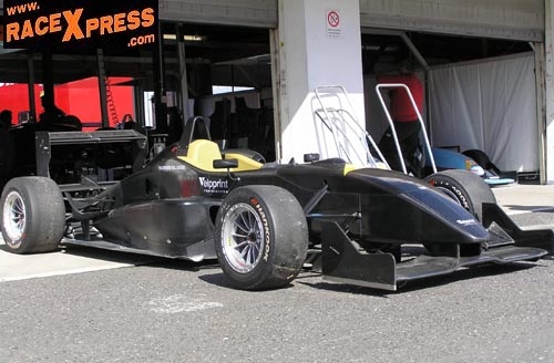 Black Dallara HWA Mercedes van Renger van der Zande